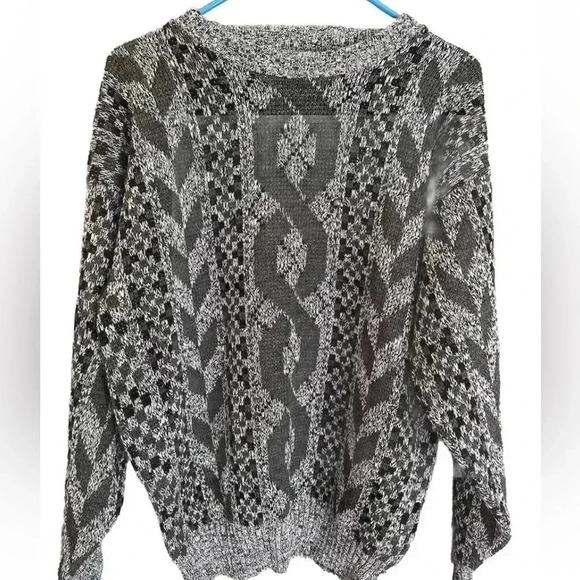BAY TRADING Men’s Pullover Sweater Size Large EUC Black Gray - Picture 1 of 8